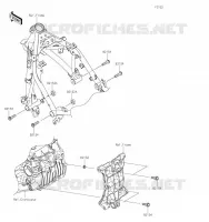 SUPPORT MOTEUR pour Kawasaki Z400