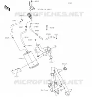 SYSTEME D'EVAPORATION CARBURANT(CA) pour Kawasaki Z400