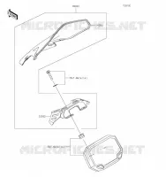 ACCESSOIRE(COUVRE COMPTEUR) pour Kawasaki Z650