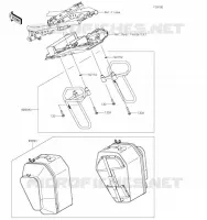 ACCESSOIRE(Pannier) pour Kawasaki Z650