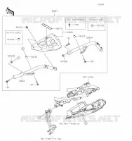 ACCESSOIRE (SUPPORT TOP CASE) pour Kawasaki Z650