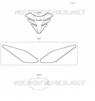 ACCESSOIRE(Tank Pads and Meter Film) pour Kawasaki Z650
