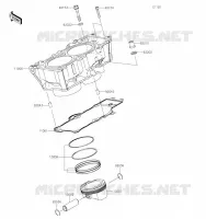 CYLINDRE/PISTON pour Kawasaki Z650