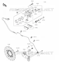 FREIN ARRIERE pour Kawasaki Z650