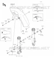 GARDE BOUE AVANT pour Kawasaki Z650