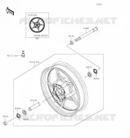 MOYEU AVANT pour Kawasaki Z650