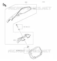 ACCESSOIRE(COUVRE COMPTEUR) pour Kawasaki Z650