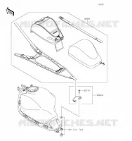 ACCESSOIRE(Tank Bag) pour Kawasaki Z650