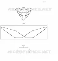 ACCESSOIRE(Tank Pads and Meter Film) pour Kawasaki Z650