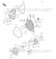 COUVERCLES MOTEUR pour Kawasaki Z650