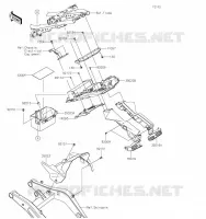 GARDE BOUE ARRI&Egrave;RE pour Kawasaki Z650