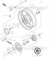 MOYEU ARRIERE pour Kawasaki Z650