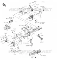 PIECE DE CADRE (COUVERTURE) pour Kawasaki Z650