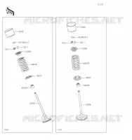 SOUPAPE pour Kawasaki Z650