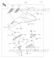 ACCESSOIRE(Pillion Seat Cover) pour Kawasaki Z650