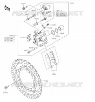 FREIN AVANT pour Kawasaki Z650