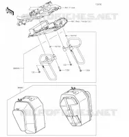 ACCESSOIRE(Pannier) pour Kawasaki Z650
