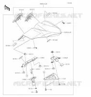 ACCESSOIRE(Pillion Seat Cover) pour Kawasaki Z650