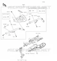 ACCESSOIRE (SUPPORT TOP CASE) pour Kawasaki Z650