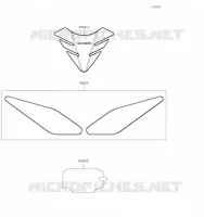 ACCESSOIRE(Tank Pads and Meter Film) pour Kawasaki Z650