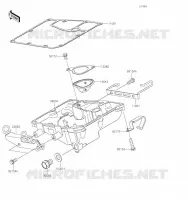 CARTER INFERIEUR pour Kawasaki Z650