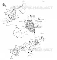COUVERCLES MOTEUR pour Kawasaki Z650
