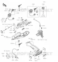 CONTACTEUR SERRURE/R&Eacute;FLECTEUR pour Kawasaki NINJA 650