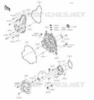 COUVERCLES MOTEUR pour Kawasaki NINJA 650