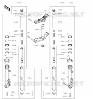 FOURCHE pour Kawasaki NINJA 650