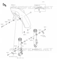 GARDE BOUE AVANT pour Kawasaki NINJA 650