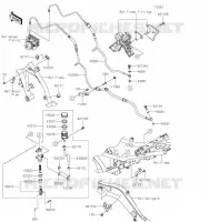 MAITRE CYLINDRE ARRI&Egrave;RE pour Kawasaki NINJA 650
