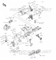 PIECE DE CADRE (COUVERTURE) pour Kawasaki NINJA 650