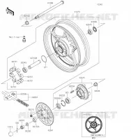 ROUE ARRI&Egrave;RE/CHAINE pour Kawasaki NINJA 650