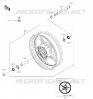 ROUE AVANT pour Kawasaki NINJA 650