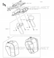ACCESSOIRE(Pannier) pour Kawasaki NINJA 650
