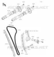 ARBRE A CAME/TENDEUR pour Kawasaki NINJA 650