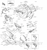 CARENAGE INFERIEUR pour Kawasaki NINJA 650