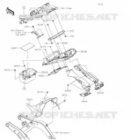 GARDE BOUE ARRI&Egrave;RE pour Kawasaki NINJA 650