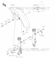 GARDE BOUE AVANT pour Kawasaki NINJA 650