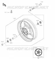 ROUE AVANT pour Kawasaki NINJA 650