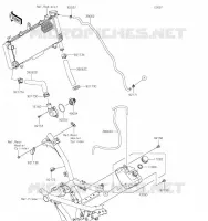 TUYAU D'EAU pour Kawasaki NINJA 650