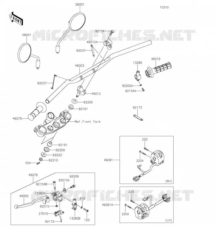 GUIDON Kawasaki MOTOS 230 2020 KLX230  KLX230ALF