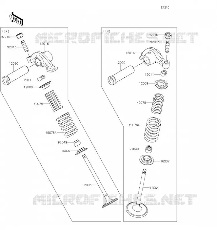 SOUPAPE Kawasaki MOTOS 230 2020 KLX230  KLX230ALF