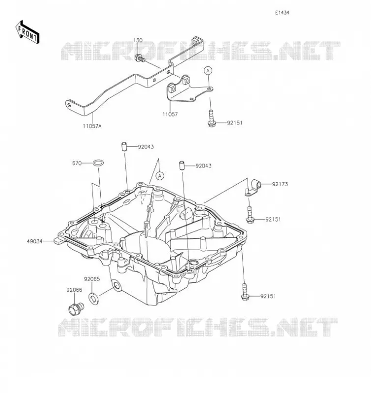 CARTER INFERIEUR Kawasaki MOTOS 1000 2021 VERSYS 1000 SE  KLZ1000DMFNN