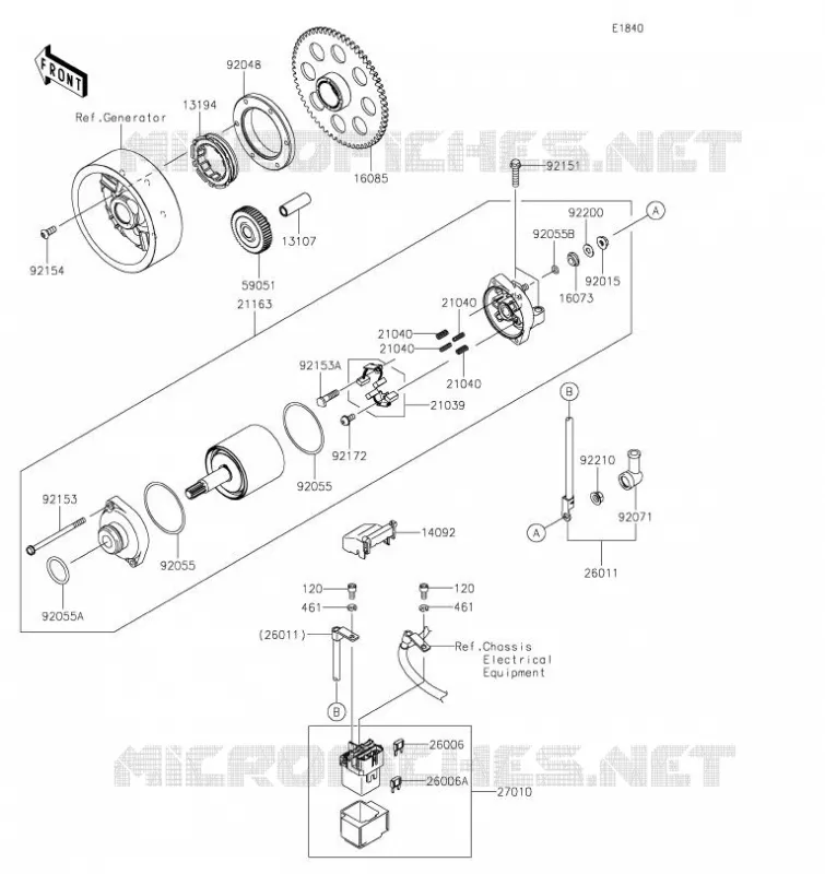 DEMARREUR Kawasaki MOTOS 1000 2021 VERSYS 1000 SE  KLZ1000DMFNN