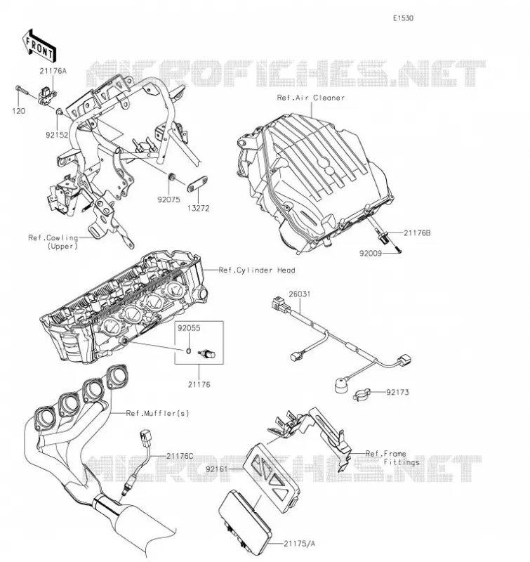 INJECTION CARBURANT Kawasaki MOTOS 1000 2021 VERSYS 1000 SE  KLZ1000DMFNN