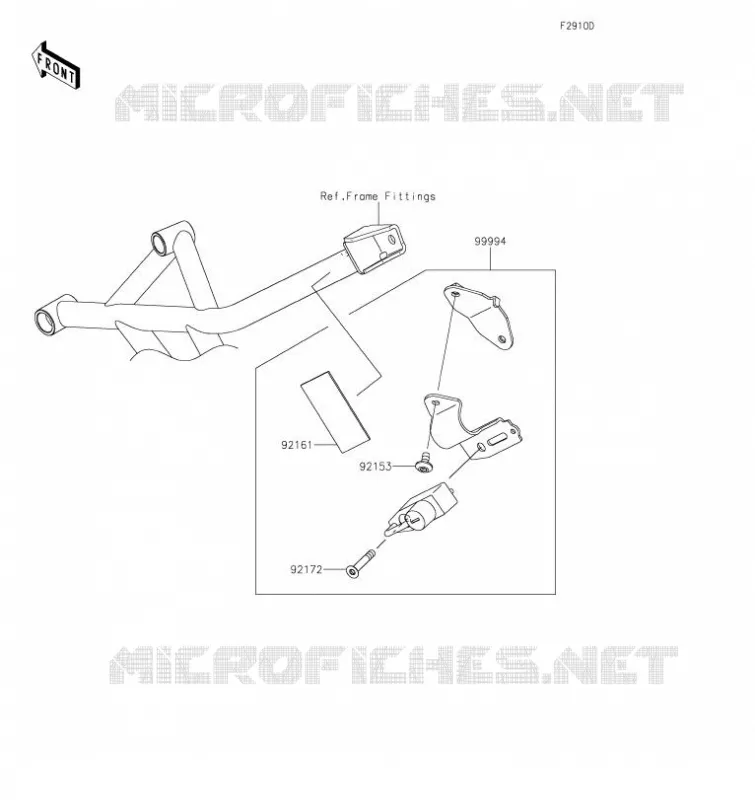 ACCESSOIRE(Helmet Lock) Kawasaki MOTOS 1000 2021 VERSYS 1000 SE  KLZ1000DMFNN