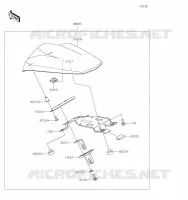 ACCESSOIRE(Pillion Seat Cover) pour Kawasaki Z H2