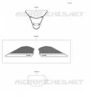 ACCESSOIRE(Tank Pads and Meter Film) pour Kawasaki Z H2