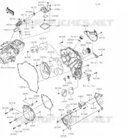 COUVERCLES MOTEUR pour Kawasaki Z H2